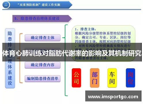 体育心肺训练对脂肪代谢率的影响及其机制研究